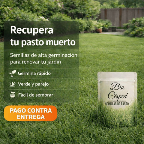 BIO CÉSPED™ SEMILLAS DE PASTO NATURAL
